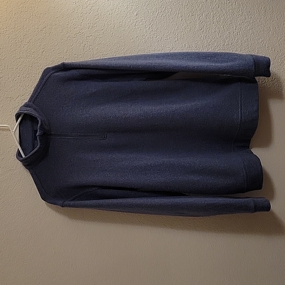 Dunning 1/4-zip Merino Wool Blend Sweater - Heather Blue - Large